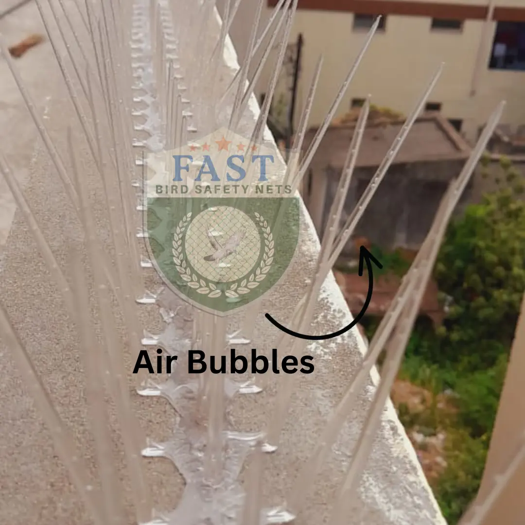 Spikes with Air Bubbles