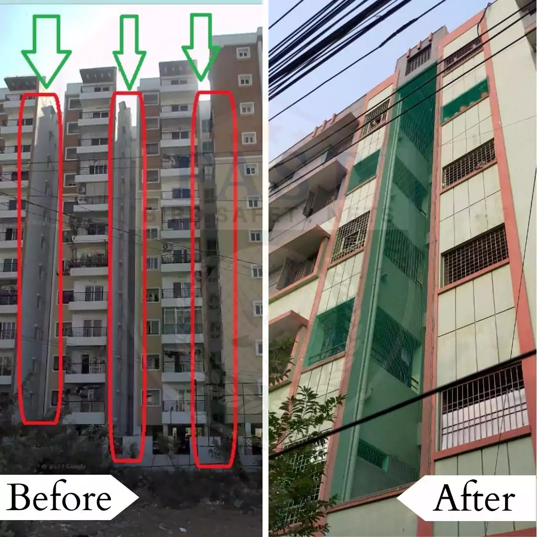 Duct Area Safety Net Fixing in Hyderabad