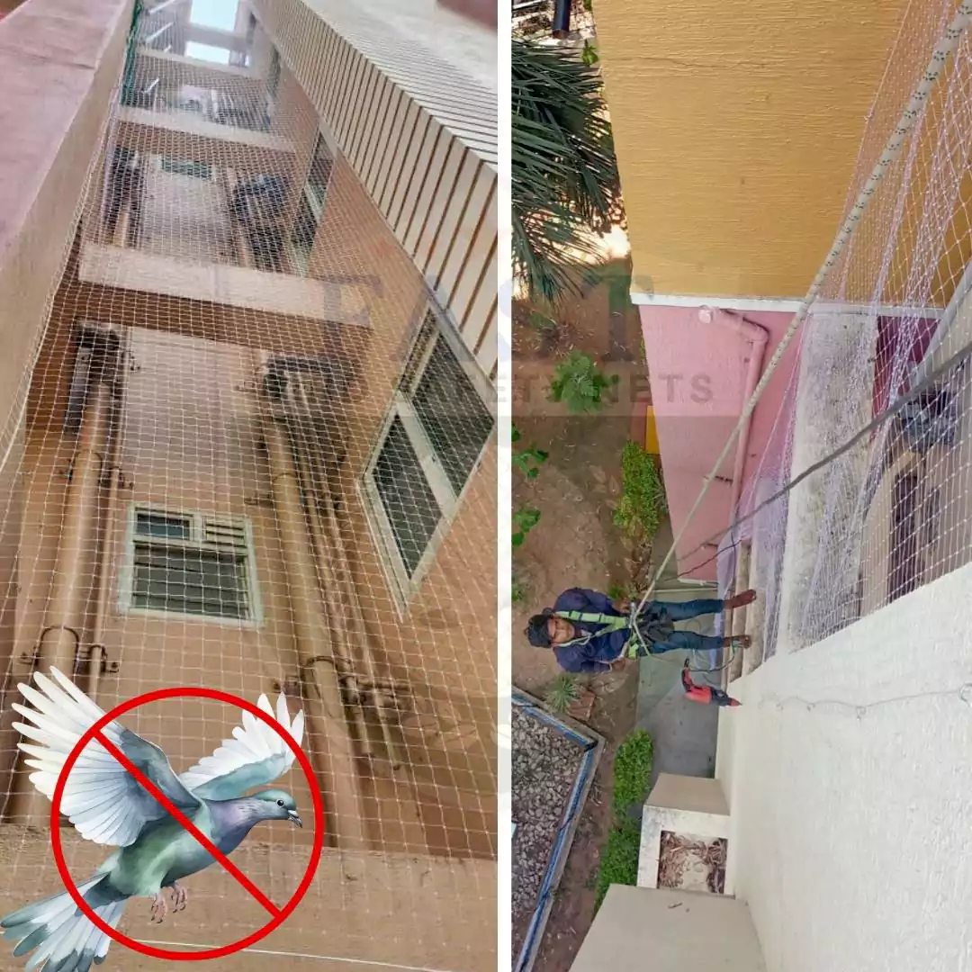 Duct Area Pigeon Prevention Nets Installation Near Me