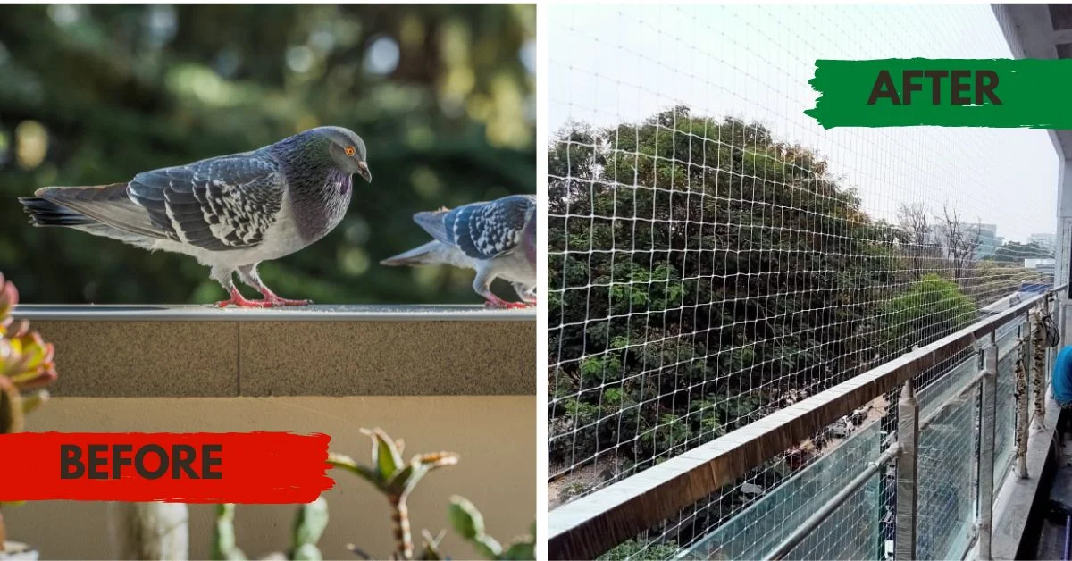 tranasparent net for balcony
