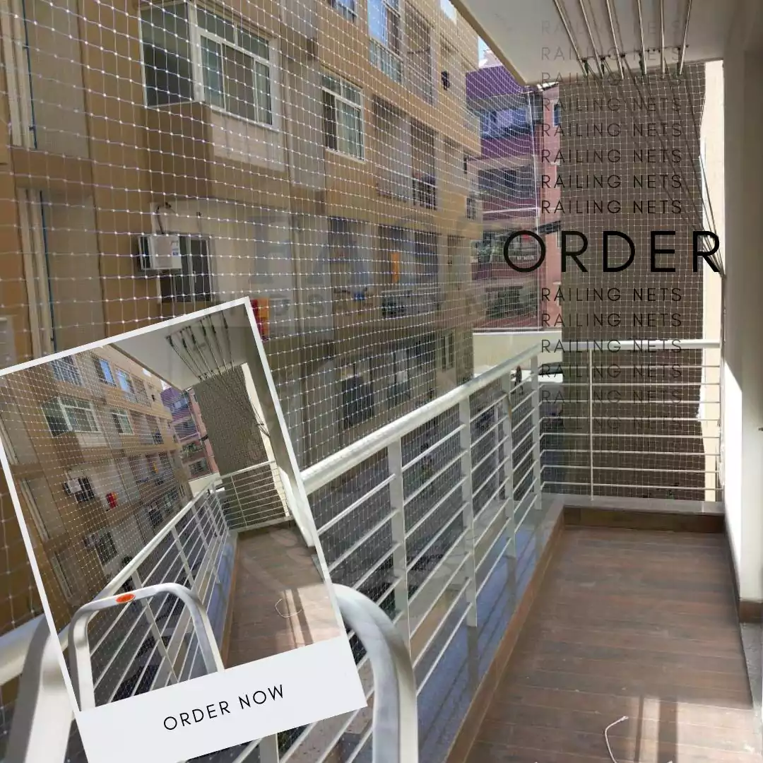 Balcony Railing Net to Keep Pigeons Away