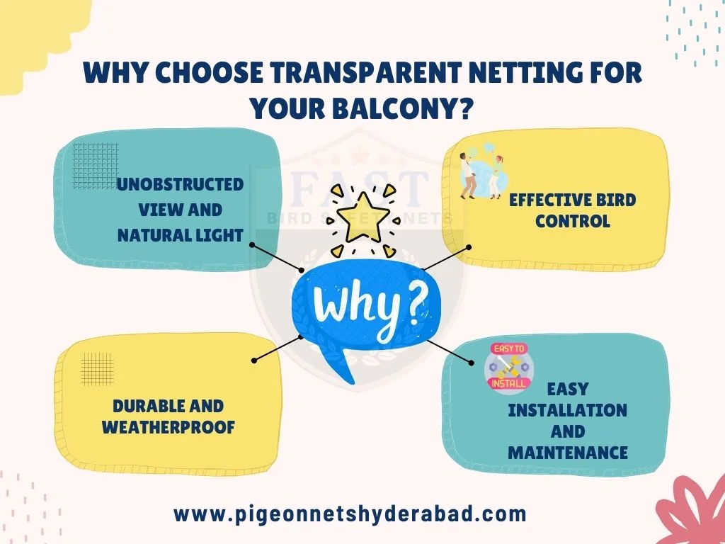 tranasparent net for balcony